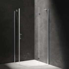 OMNIRES - MANHATTAN sprchový kout, dveře výklopné, 90 x 90 cm, chrom lesk, sklo transparent ADF90XLUX-TCRTR