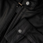 Pánská Kožená Bunda Cash Brixton Černá Velikost: 4XL