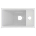 IDEAL STANDARD - Tempo Umývátko 37x21 cm, bez přepadu, 1 otvor pro baterii vpravo, bílá E211201