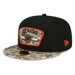New Era Pánská kšiltovka Miami Dolphins NFL 2021 On-Field Salute to Service 59FIFTY Fitted Velikost: 7 1/8