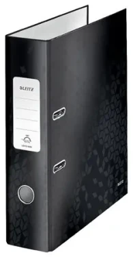 Leitz 180° WOW Polaminovaný pákový pořadač A4 80mm černá / až 600 listů A4 (10050095)