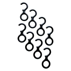 Caimi Brevetti Ometto 1529/8 černá / Háček na šaty / High-tech polymer / 8 ks