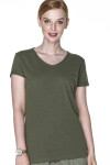 Dámské tričko khaki XS model 7558686 - PROMOSTARS