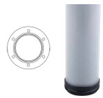 Strong stolová noha stříbrná lesk 710x60 (290683)