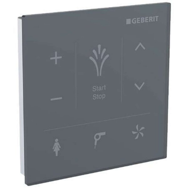 GEBERIT - AquaClean Nástěnný ovládací panel pro elektronický bidet, černá 147.038.SJ.1