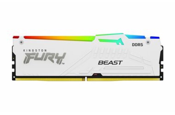 Kingston FURY Beast White RGB 16GB (1x 16GB) 6000MHz / DDR5 / CL36 / DIMM / 1.35V / EXPO (KF560C36BWE2A-16)