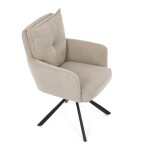 Jídelní židle, béžová, manšestrová látka, HC-X1128 LAN2