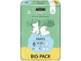 Muumi Baby Pants 6 Junior 12-20 kg (52 ks), kalhotkové eko pleny