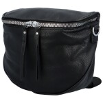 Módní dámská koženková ledvinka/crossbody André, černá