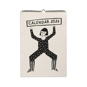 Helen b Nástěnný kalendář Yearly 2026, bílá barva, papír
