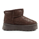 Lee Cooper snow boots women winter fashion fur insulated boots dark brown dámské 37