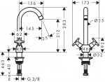 HANSGROHE - Logis Dřezová baterie kohoutková, chrom 71285000