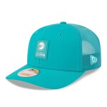New Era Pánská kšiltovka Miami Dolphins NFL Historic 2025 On-Field Sideline 9SEVENTY Trucker Snapback