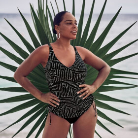 Style Malaika Top tankini - horní díl 8851-1 black - RosaFaia 001 black 38E