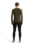 ICEBREAKER Mens Merino 200 ZoneKnit LS Crewe, Dark Loden/Sphagnum/Cb (vzorek) velikost: M