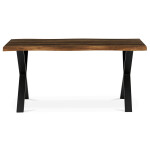 Jídelní stůl 160x90cm, mdf, old wood, HT-F4316 OLW