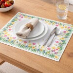 DumDekorace Dekorativní ubrus s jarními květinami Šířka: 140 cm | Délka: 200 cm