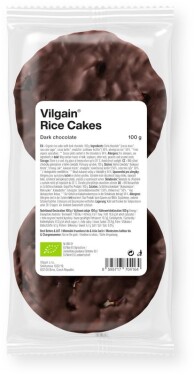 Vilgain Rýžové chlebíčky BIO – hořká čokoláda 100 g
