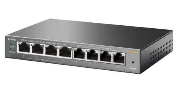 TP-Link TL-SG108PE / Switch / 8x Gigabit RJ45 / 4x PoE+ / 64W / Easy Smart (TL-SG108PE(UN))
