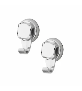 Compactor Bestlock Háčky do koupelny chrom / bez vrtání / 2ks (RAN4714)