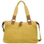 Stylová textilní kabelka na rameno Sofie, žlutá