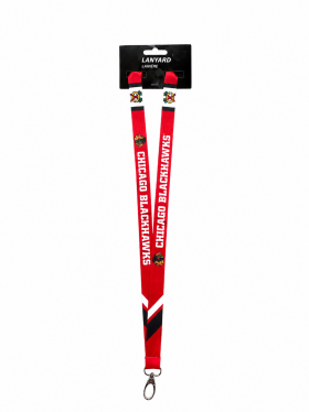 JF Sports Canada Klíčenka na Krk Chicago Blackhawks NHL Alternate Logo Lanyard
