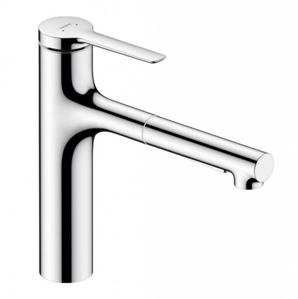 HANSGROHE - Zesis M33 Dřezová baterie s výsuvnou sprškou, sBox, chrom 74823000
