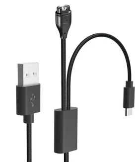 Tactical USB Nabíjecí a Datový Kabel 2v1 pro Garmin Fenix 7 + USB-C 57983111856