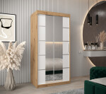 Šatní skříň Abi V4 Barva korpusu: Černá, Rozměry: 150 cm, Dveře: Černá