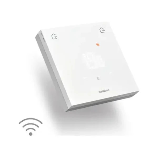 Netatmo Wired Original bezdrátový termostat bílá / Wi-Fi / aplikace / 3x AA (ETP-DC-EC)
