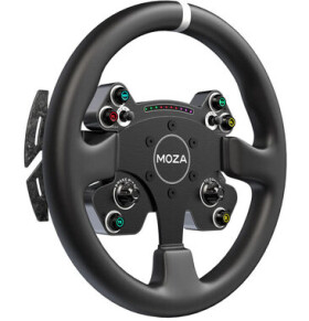 MOZA CS V2P Steering Wheel černá / Závodní volant / 33 cm / 4 pádla / 12 tlačítek (RS057)