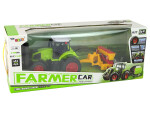 Mamido Elektrické autíčko Rolnícky Traktor s Lisem R/C 1:16 Zelený