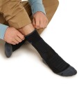 ICEBREAKER Mens Mer Hike+ Heavy Crew, Black/Obsidian velikost: 44,5-46,5 (L)