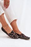 Kožené Vzorované Baletky Maciejka T1929-71 Černé 38