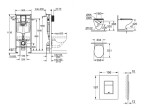 GROHE - Rapid SL Set předstěnové instalace, klozetu, sedátka SoftClose a tlačítka Skate Cosmopolitan, Cool Sunrise SANI11BB4122