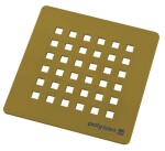 POLYSAN - FLEXIA čtvercová krytka sifonu, zlato mat 73248