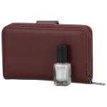 Trendy dámská koženková peněženka MaxFly Engli, tmavě vínová