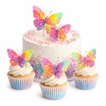 Dortisimo Nejedlá dekorace barevná Motýlci (12 ks)