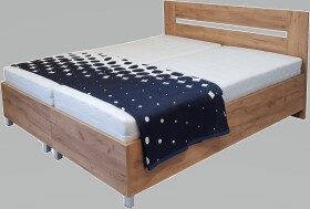 Postel Sally Rozměr: 180 x 200 cm, Matrace: Therapy - tvrdost 2, Rošt: Pevný lamelový rošt