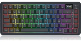 Redragon Flekact K708-RGB-PRO Lion Linear černá / Bezdrátová herní klávesnice / mechanická / RGB / BT / USB (K708-RGB-PRO)