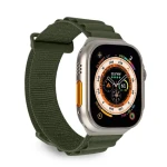 Puro Extreme tmavě zelená / Řemínek pro Apple Watch / 42/44/45/49 mm / Nylon (PUAW44EXTREMEDKGRN)