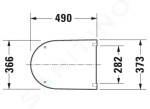 DURAVIT - Darling New WC sedátko, softclose, bílá 0063390000