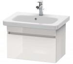 DURAVIT - DuraStyle Umyvadlová skříňka 40x58x37 cm, 1 zásuvka, lesklá bílá DS637902222
