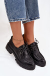 Dámské polobotky z eko kůže černé Adrelle 41