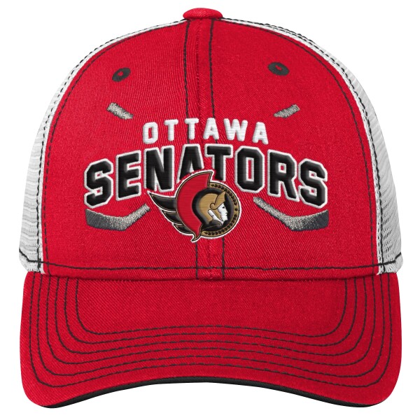 Outerstuff Dětská kšiltovka Ottawa Senators NHL Lockup Meshback Adjustable