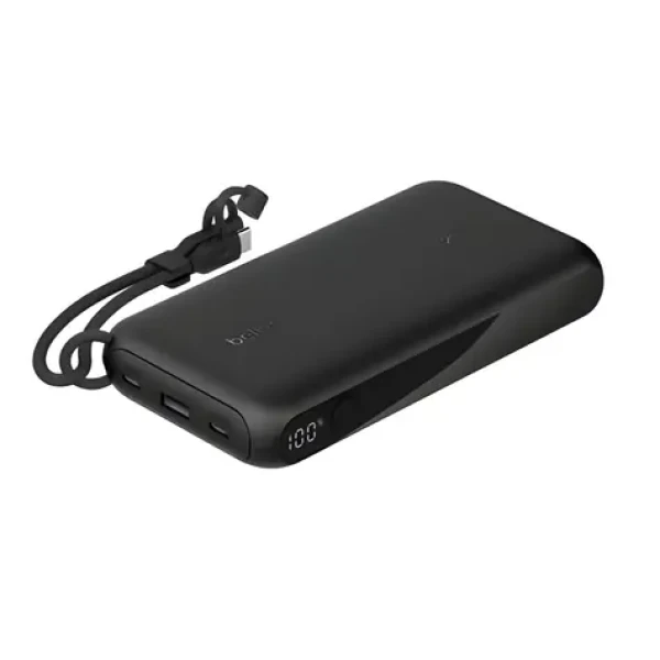Belkin BOOST CHARGE 20000 mAh černá / Powerbanka / 20W PD / USB-C / s displejem (BPB028hqBK)
