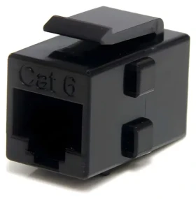 StarTech Keystone Jack CAT6 černá / Keystone Jack / RJ-45 / propojka kabelů (C6KEYCOUPLER)