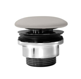 GSI umyvadlová výpust 5/4“, neuzavíratelná, keramická zátka, 5-65, creta mat PVC08