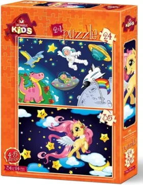 ART PUZZLE 4492 Puzzle Astronaut a Mládě Pegase