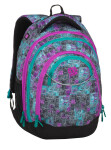 Bagmaster Dívčí studentský batoh ENERGY 9 C VIOLET/GREEN/GRAY